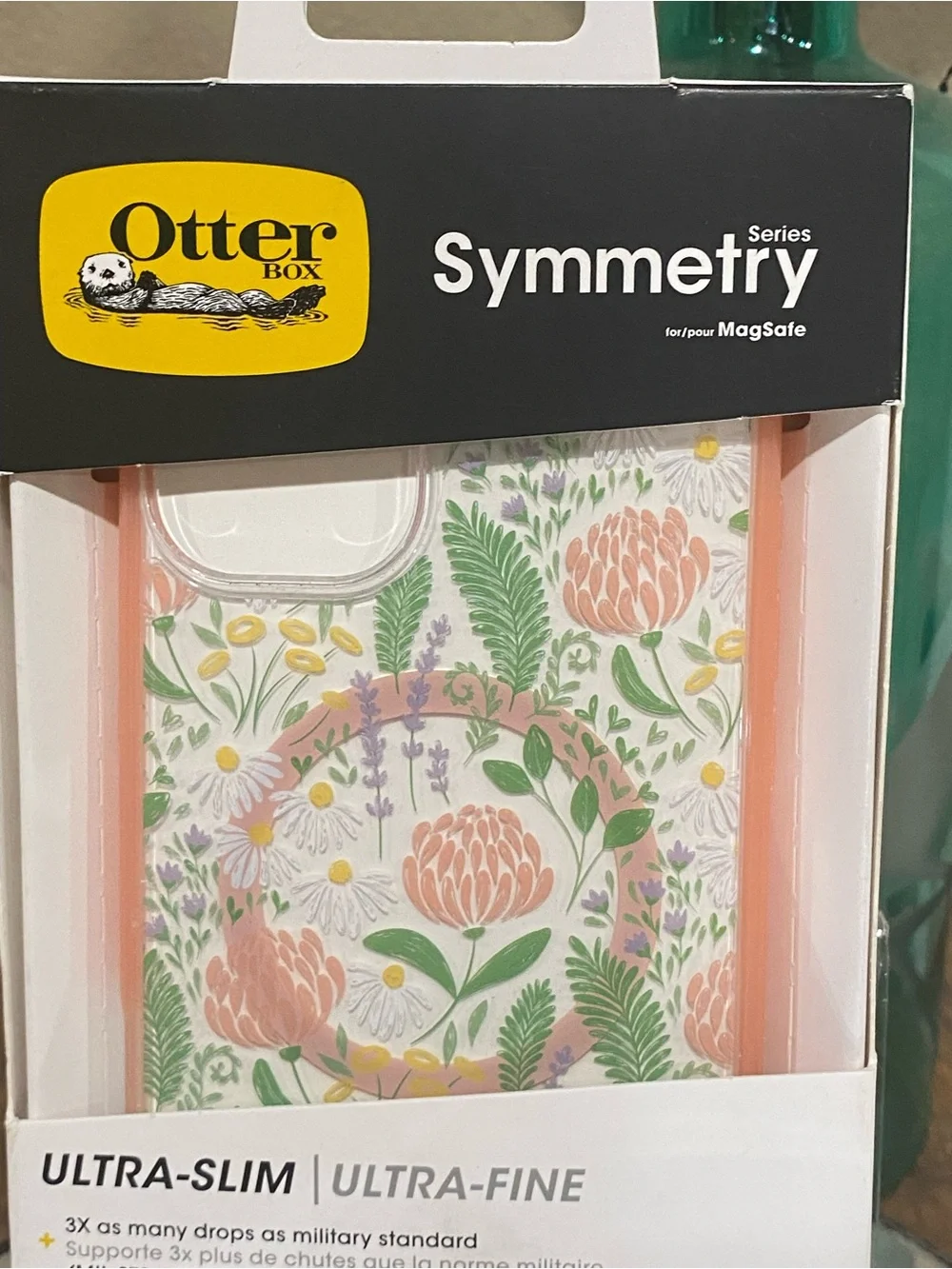 OtterBox Symmetry Series Floral Pink iPhone 16 plus Case, new!